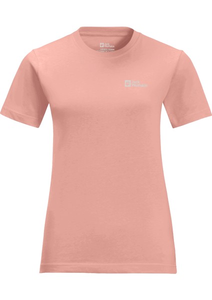 Jack Wolfskin Pembe Kadın Bisiklet Yaka T-Shirt 1808352_2919_ESSENTIAL T W