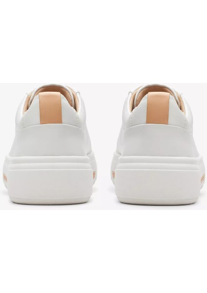 Beyaz Kadın Deri Sneaker 26176308 indirimleri