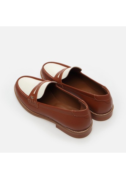 01AYH288500A374 HAKIKI Deri Taba Kadın Loafer