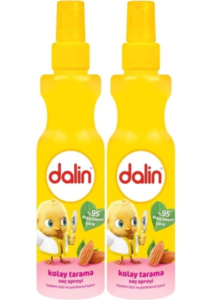 Kolay Saç Tarama Spreyi 200ML Badem Özlü (2 Set)