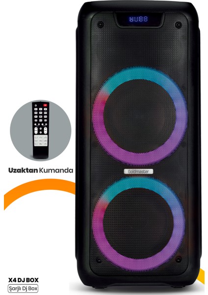 Neon X4 Taşınabilir Şarj Edilebilir Işıklı Bluetooth Hoparlör