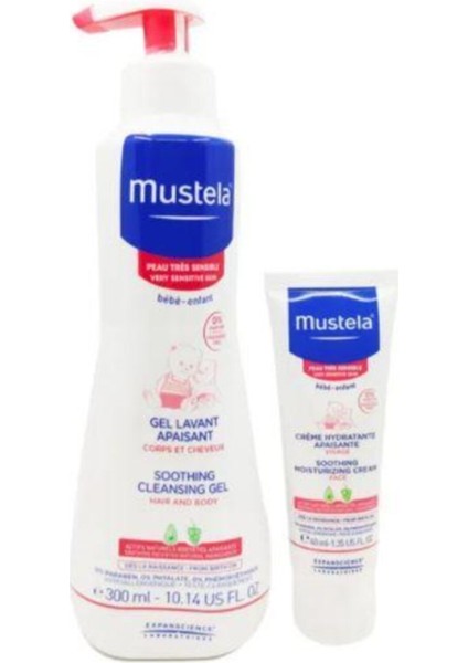 Çok Hassas Ciltlere Özel Bebek Bakım Seti Soothing Cleansing 300ML+ Moisturizing