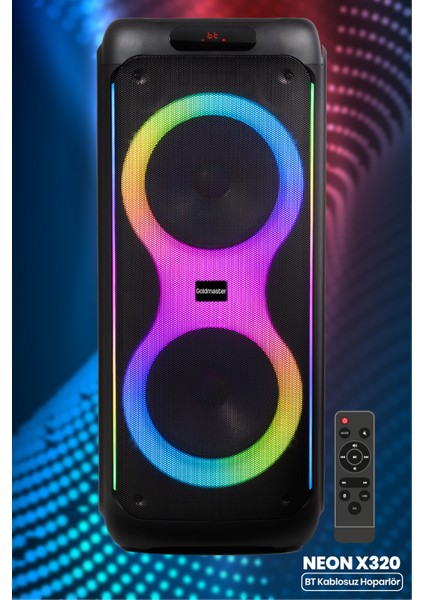 Neon X340 Dj Box Bluetooth Hoparlör
