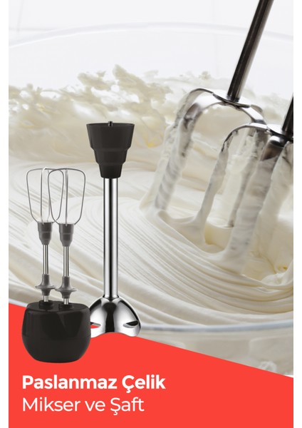 Evia nora 1500 Watt Sessiz Hız Ayarlı 3 In 1 Doğrama Karıştırma Blender Seti