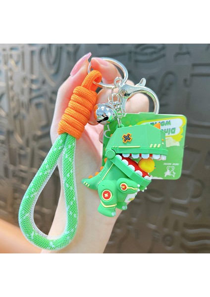 Mecha Dinozor Halka Açık Anahtarlık (Yurt Dışından)