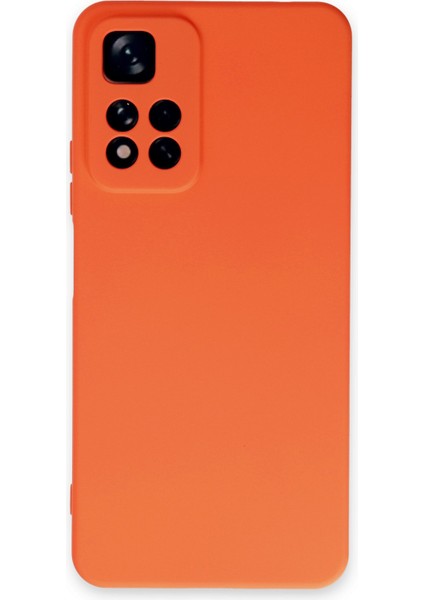 Xiaomi Redmi Note 11 Pro Plus 5g Kılıf Nano Içi Kadife  Silikon - Turuncu 24051