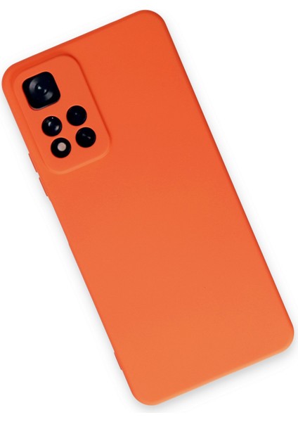 Xiaomi Redmi Note 11 Pro Plus 5g Kılıf Nano Içi Kadife  Silikon - Turuncu 24051