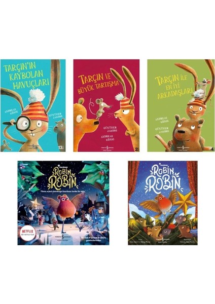 Tarçının Kaybolan Havuçları - Tarçın ve Büyük Tartışma - Robin Robin 1 5'li Set