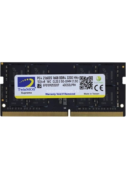 Ddr3 4gb 1600MHZ 1.35V Low Voltage Notebook Ram (MDD3L4GB1600N)