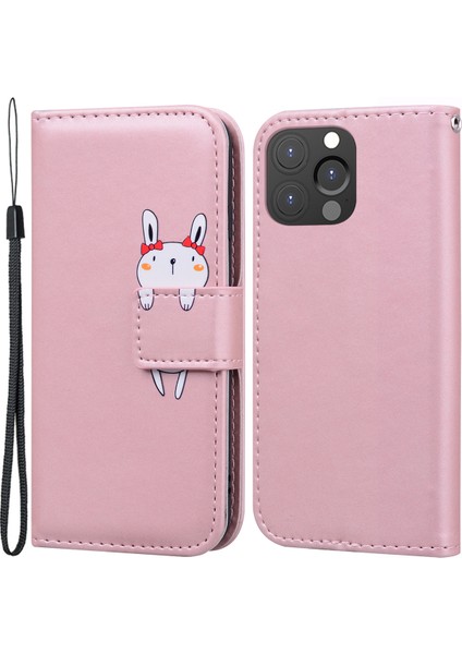 iPhone 13 Pro Max Cover Cartoon Pu Deri Cep Telefon Kılıfı (Yurt Dışından)