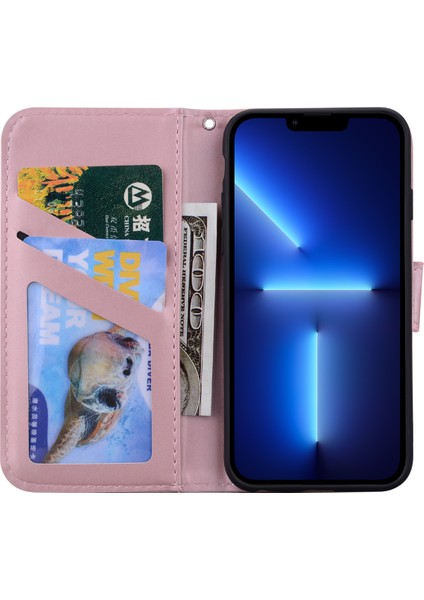 iPhone 13 Pro Max Cover Cartoon Pu Deri Cep Telefon Kılıfı (Yurt Dışından) modelleri