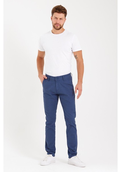 - Erkek Likralı Slim Fit Chino Pantolon