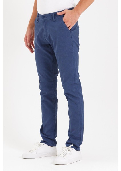 - Erkek Likralı Slim Fit Chino Pantolon