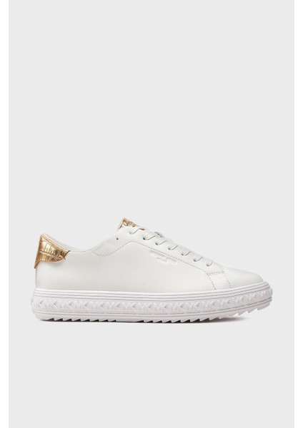 Logolu Hakiki Deri Sneaker Ayakkabı 43S3GVFS1L740 Bayan Ayakkabı 43S3GVFS1L 740