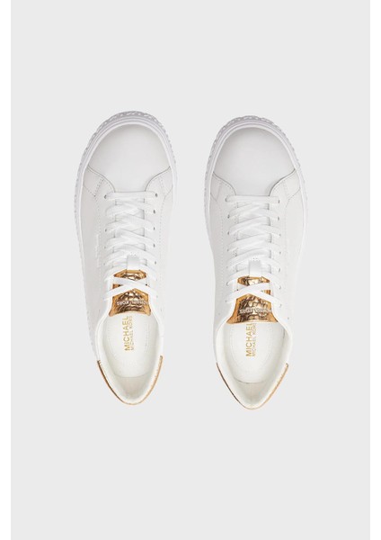 Logolu Hakiki Deri Sneaker Ayakkabı 43S3GVFS1L740 Bayan Ayakkabı 43S3GVFS1L 740