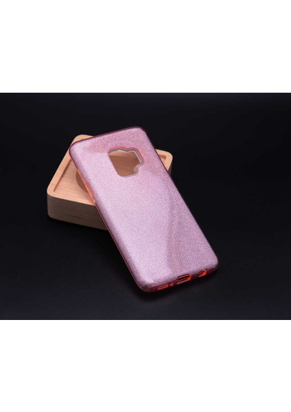 Galaxy S9 Uyumlu App Shining Silikon-Rose Gold