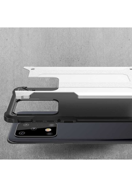 Galaxy S20 Ultra Uyumlu App Crash Silikon Kapak-Gri