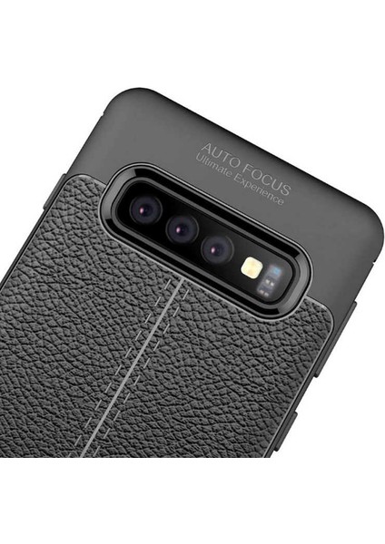 Galaxy S10 Uyumlu App Niss Silikon Kapak-Siyah