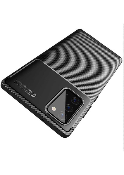 Galaxy Note 20 Uyumlu App Negro Silikon Kapak-Siyah modelleri