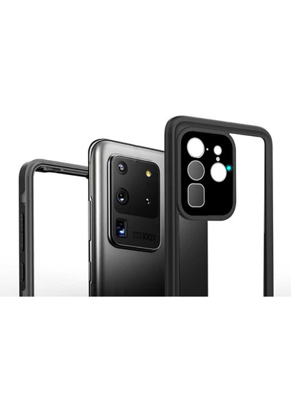 Galaxy S20 Ultra Uyumlu 1-1 Su Geçirmez Uyumlu-Siyah