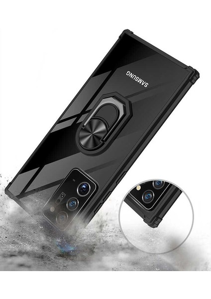 Galaxy Note 20 Ultra Uyumlu App Mola Kapak-Siyah