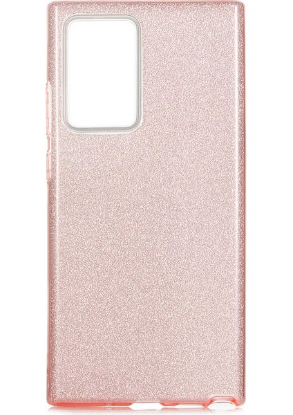 Galaxy Note 20 Ultra Uyumlu App Shining Silikon-Rose Gold