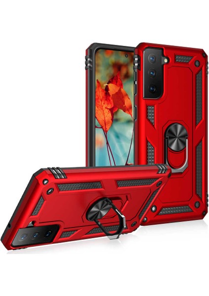 Galaxy S21 Fe Uyumlu App Vega Kapak-Kırmızı