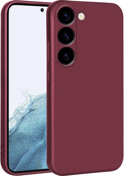 Galaxy S23 Plus Uyumlu App Premier Silikon Kapak-Mürdüm