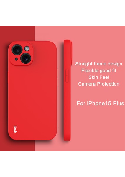 iPhone 15 Plus Düz Kenarlı Esnek Tpu Telefon Kılıfı (Yurt Dışından)