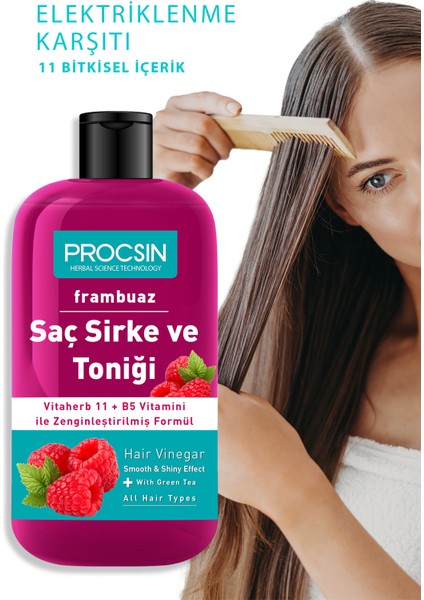 Yağ Dengeleyici Frambuazlı Saç Sirke ve Toniği 250 ML