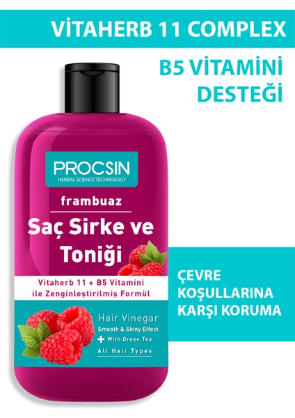 Yağ Dengeleyici Frambuazlı Saç Sirke ve Toniği 250 ML