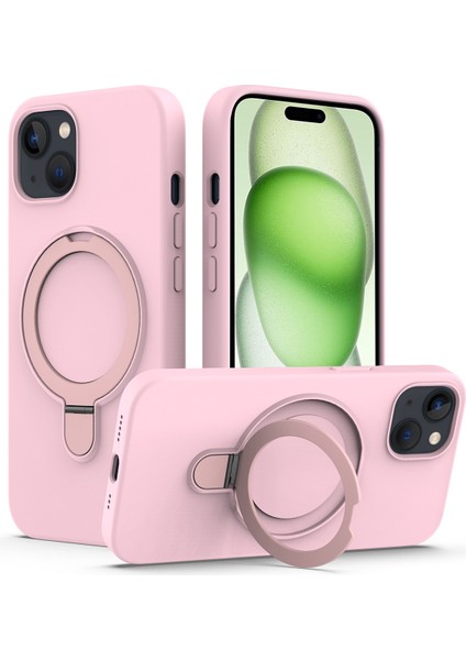 iPhone 15 Manyetik Yüzük Tutucu Telefon Kılıfı (Yurt Dışından)