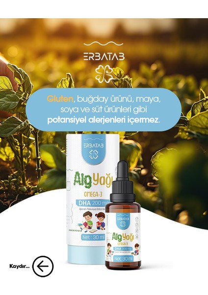 Alg Yağı Omega 3 30 ml