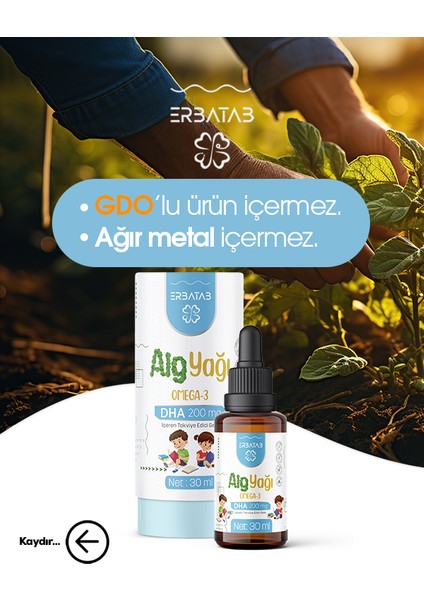 Alg Yağı Omega 3 30 ml