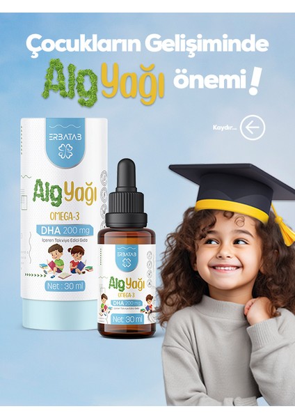 Alg Yağı Omega 3 30 ml