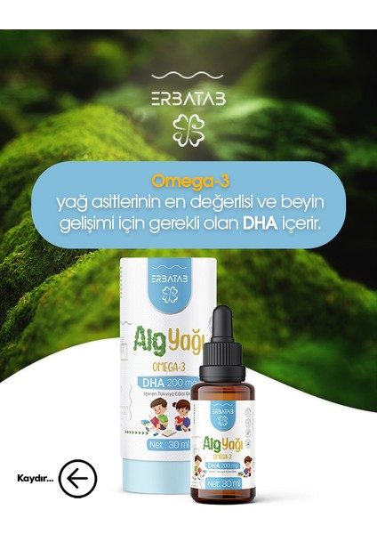 Alg Yağı Omega 3 30 ml