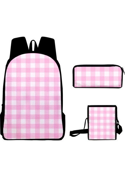 Serisi Resim Kampüs Sırt Çantası 3D Oxford Kumaş Okul Çantası Üç Parçalı Okul Çantası Kalem Kutusu (Yurt Dışından)