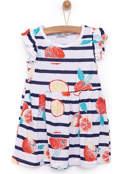 Hellobaby Basic Örme Fırfır Kol Elbise Kız Bebek