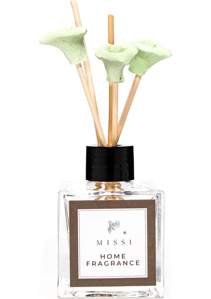 50 ml Gelin Çiçeği Taşlı Bambu Çubuklu Yasemin Sandal Oda Kokusu