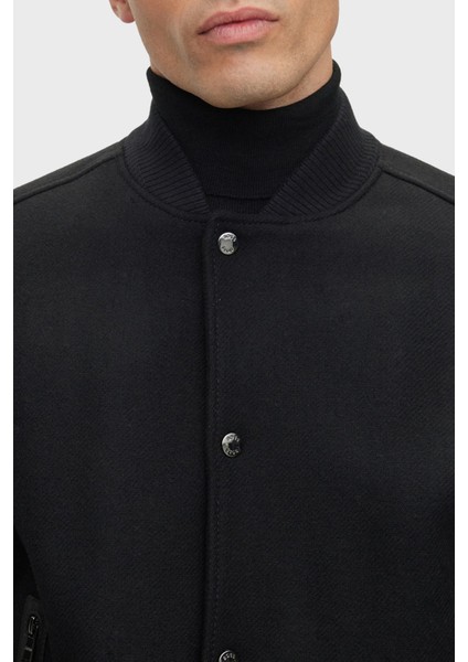 Monogram Kabartmalı Yün Karışımlı Kolları Deri Regular Fit Ceket Erkek Ceket 50499589 001 indirimleri