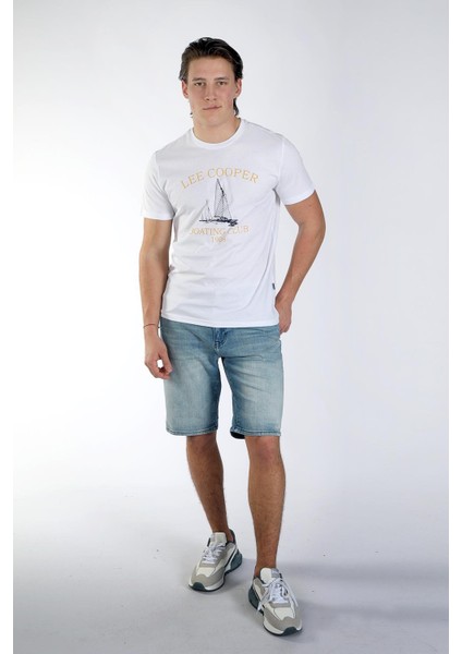 Willy Erkek O Yaka T-Shirt Beyaz