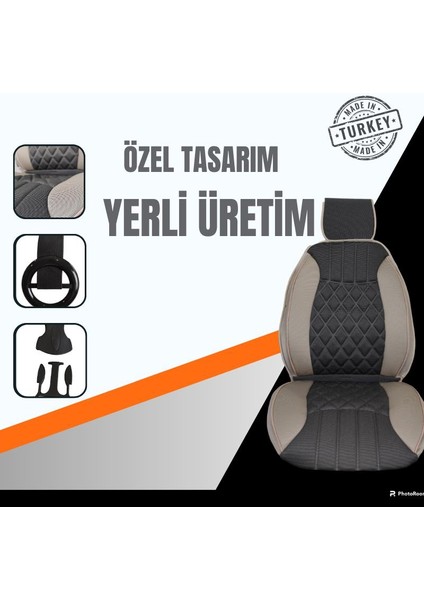 5'li Oto Koltuk Minderi, Togg Araçlara Uyumlu Özel Tasarım Minder Premium