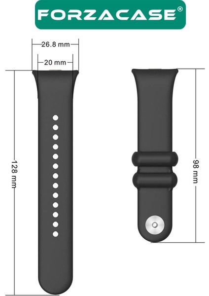 Xiaomi Redmi Watch FC395 Silikon Kordon Kayış + Ekran Koruma Filmi modelleri