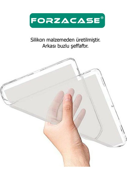 Samsung Galaxy Tab A9+ Plus 11’’ Için Silikon Kılıf + Nano Esnek Ekran Koruyucu Film FC013