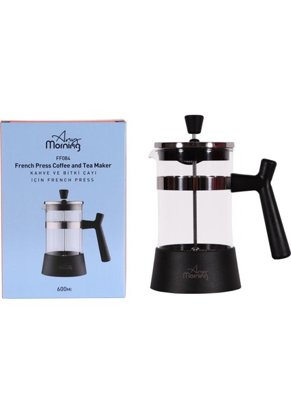 Any Morning FF084 Kahve ve Bitki Çayı Için French Press 600 ml