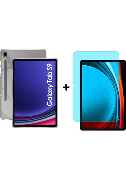 Samsung Galaxy Tab S9 11’’ X710 Için Silikon Kılıf + Nano Esnek Ekran Koruyucu Film - FC013