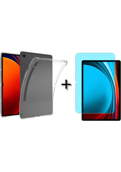 Samsung Galaxy Tab S9 Fe 10.9’’ Anti Shock Silikon Kılıf + Nano Ekran Koruma Filmi - FC014