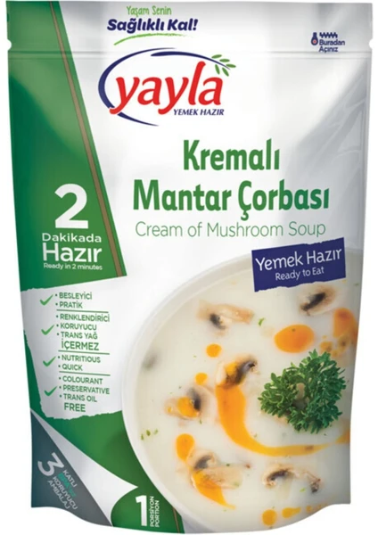 Yemek Hazır Kremalı Mantar Çorbası 250 gr