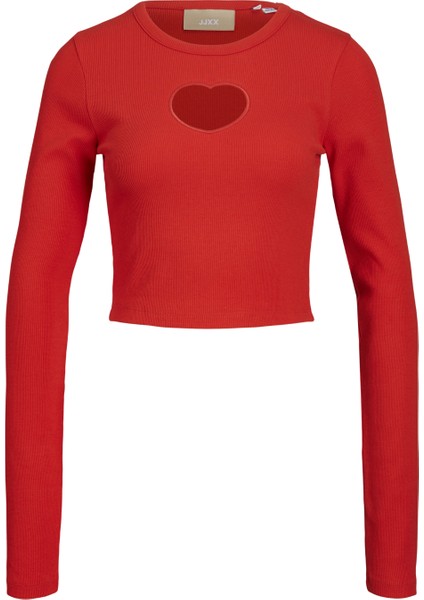 Kadin Cut Out / Pencereli Uzun Kollu Crop Top - Fillipa indirimleri