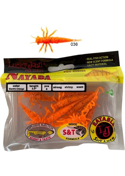 Nayada 2'' (5cm) 9P Yusufçuk Böceği Lrf Silikon Yem